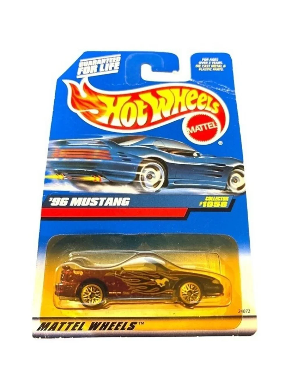 Vintage Die Cast Hot Wheels 96 Mustang Collector #1058 Car Original Packaging